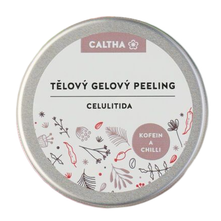 Tělový gelový peeling – kofein a chilli, Caltha, 250 Kč (100 g), www.caltha.cz