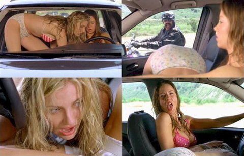 Cameron Diaz a Christina Applegate: Orální sex v autě za jízdy!