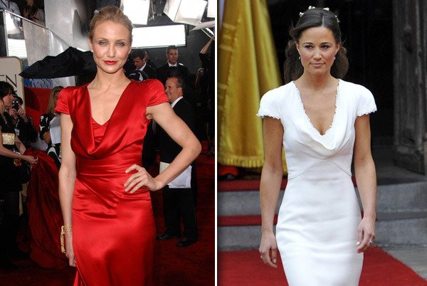 Že by šlo o podobnost čistě náhodnou? Nebo Sarah už zapomněla, že stejné šaty navrhla už v roce 2009 a Cameron Diaz se v nich objevila na Zlatých glóbech?