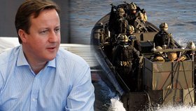 Britský premiér David Cameron povolil britským lodím použít proti somálským pirátům v případě napadení střelné zbraně