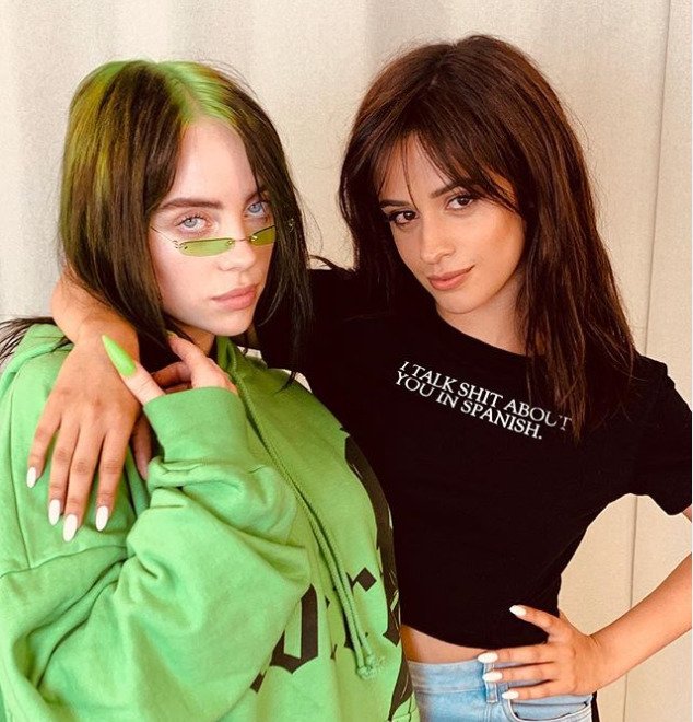 Popová hvězdička Camila Cabello a Billie Eilish