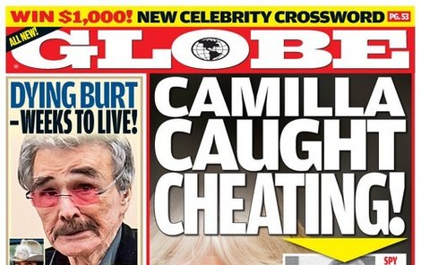Podle Globe byla Camilla nachytána při podvádění Charlese skrytou kamerou.