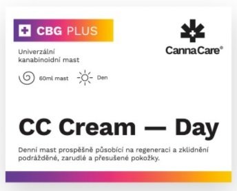 Denní konopná mast CC Cream s CBG, CannaCare, 790 Kč (60 ml)