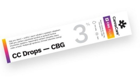 Kapky CC Drops s CBG, CannaCare, 790 Kč (7 ml)