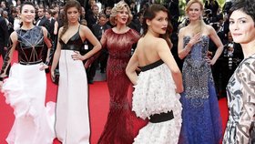 Přehlídka v Cannes ukázala módní barvy letošního roku, černou a bílou.