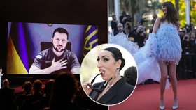 Začal slavný filmový festival: Diamanty, zlaté róby a slzy pro Zelenského