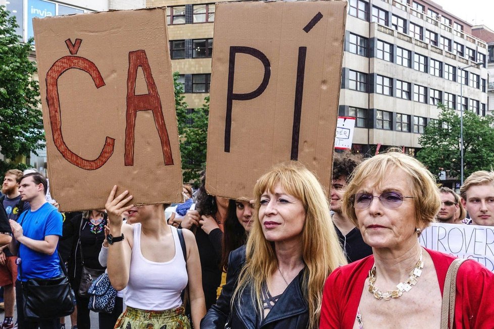 Protest proti vládě Andreje Babiše (ANO)