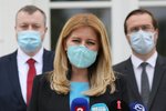 Slovenská prezidentka Zuzana Čaputová během pandemie