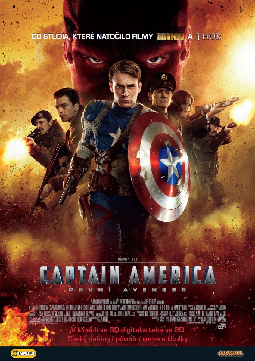 10. Captain America: První Avenger - 1 261 diváků/ 185 645 Kč