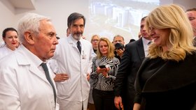 Slovenská prezidentka Zuzana Čaputová  navštívila Fakultní nemocnici v Motole (22.11.2023)