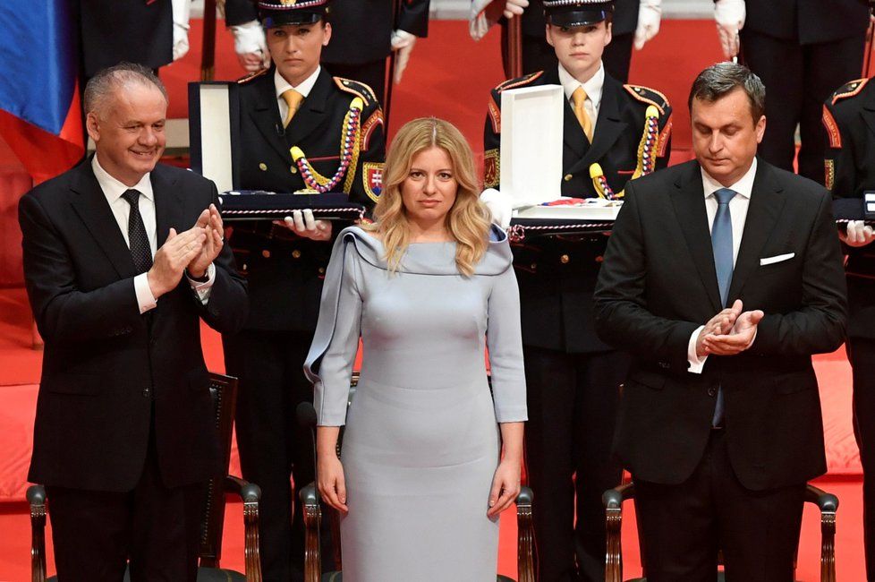 Zuzana Čaputová si na Slovensku převzala prezidentský úřad. (15. 6. 2019)