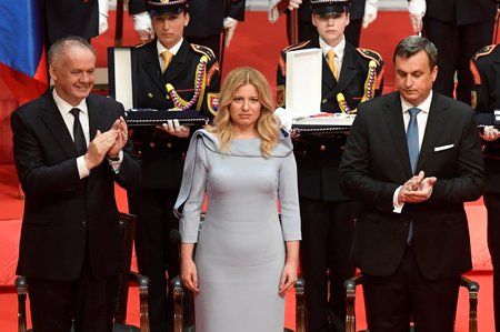 Zuzana Čaputová si na Slovensku převzala prezidentský úřad (15. 6. 2019)