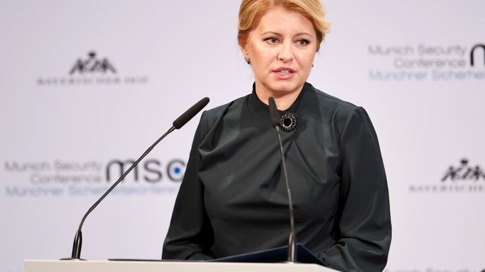 Slovenská prezidentka Zuzana Čaputová na mnichovské konferenci