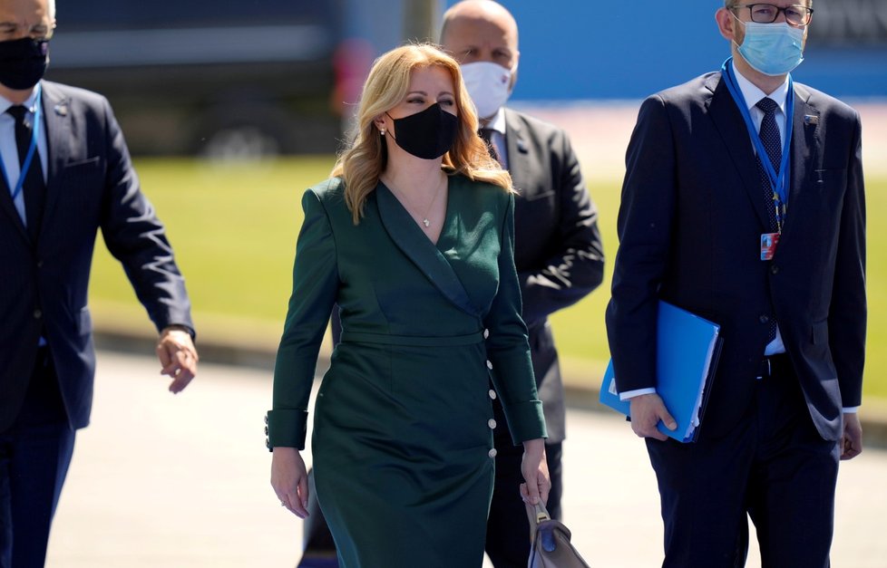 Slovenská prezidentka Zuzana Čaputová na summitu NATO v Bruselu (4. 5. 2021)