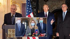 Prezidenti a koronavirus: Čaputová s rouškou, zbrklý Trump a nakažený Bolsonaro