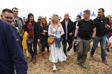 Slovenská prezidentka Čaputová na festivalu Pohoda