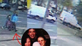 Záběry z bezpečnostních kamer ukazují mladý pár těsně před tím, než je smetla dodávka