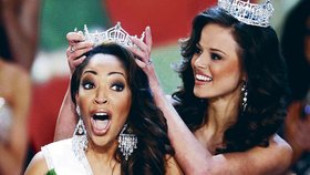 Nová Miss Amerika se raduje z korunky