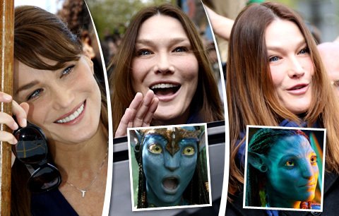 První dáma botoxu: Carla Bruni s kamennou tváří, vypadá jak z Avataru