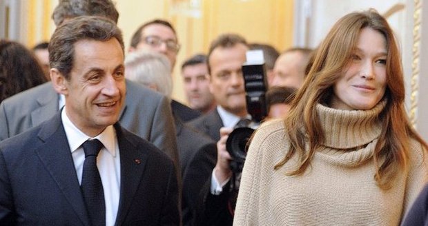 Carla Bruni a Nicolas Sarkozy