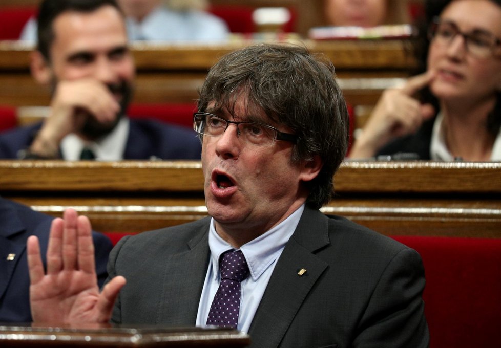 Katalánský premiér Carles Puigdemont