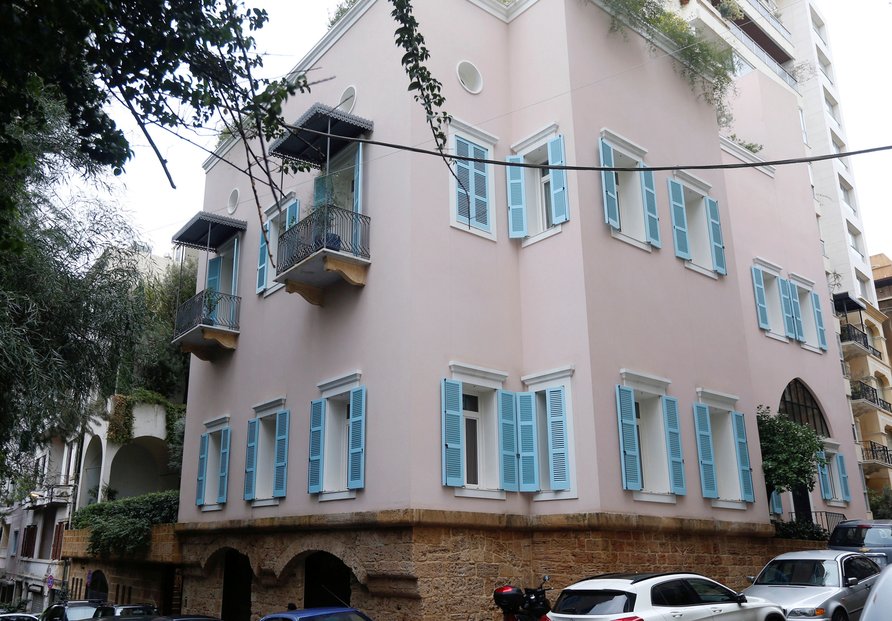 Dům v Bejrútu, který pravděpodobně patří Carlosovi Ghosnovi