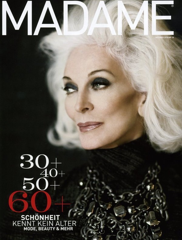 Carmen Dell’Orefice (83) na obálce magazínu MADAME.