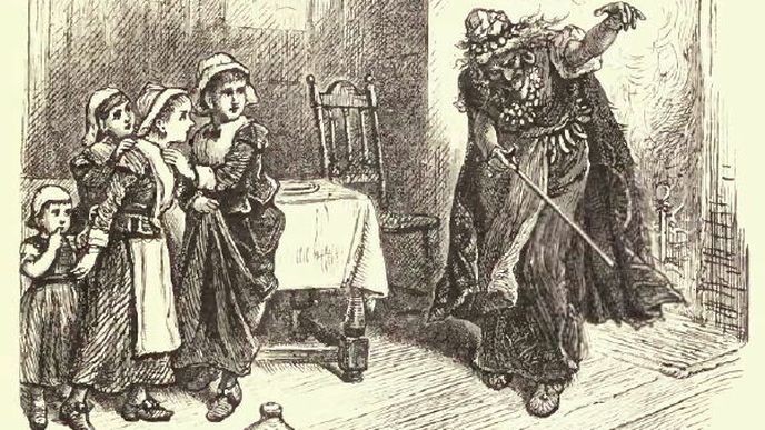 Tituba, jak ji ztvárnil v 19. století umělec Alfred Fredericks v Populární historie Spojených států od W.C. Bryanta