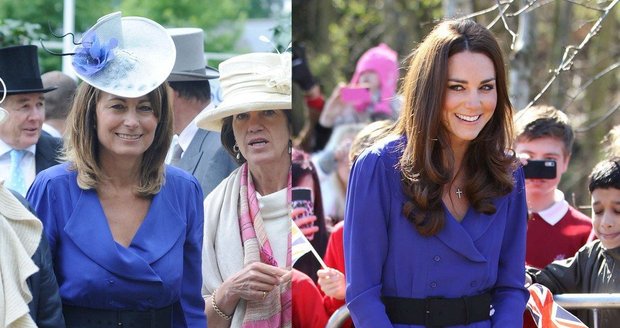 Carole Middleton a Kate se oblékaly stejně už před lety...