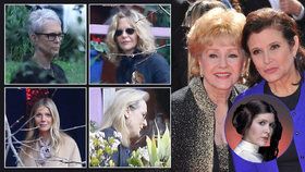 Sbohem, princezno Leio! Meryl Streep, Gwyneth Paltrow, Meg Ryan a další na pohřbu Carrie Fisher