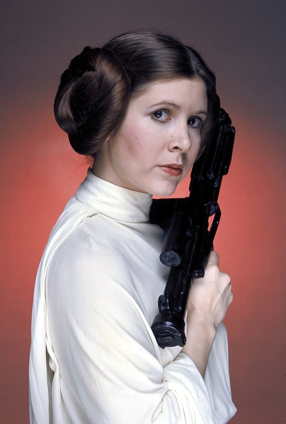 Carrie Fisher jako princezna Leia v původní trilogii Star Wars