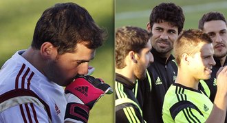 VIDEO: Diego Costa si na tréninku Španělska pohrál s Casillasem!