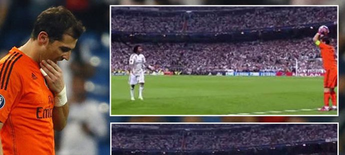 Kapitán Realu Madrid Iker Casillas zmařil šanci Realu nepovedeným vhazováním