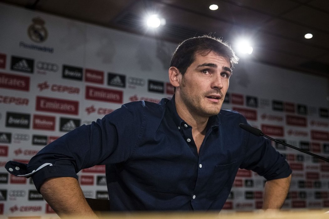 Iker Casillas se rozloučil s Realem Madrid po 25 letech na tiskové konferenci