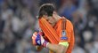 Brankář Realu Madrid Iker Casillas po inkasovaném gólu