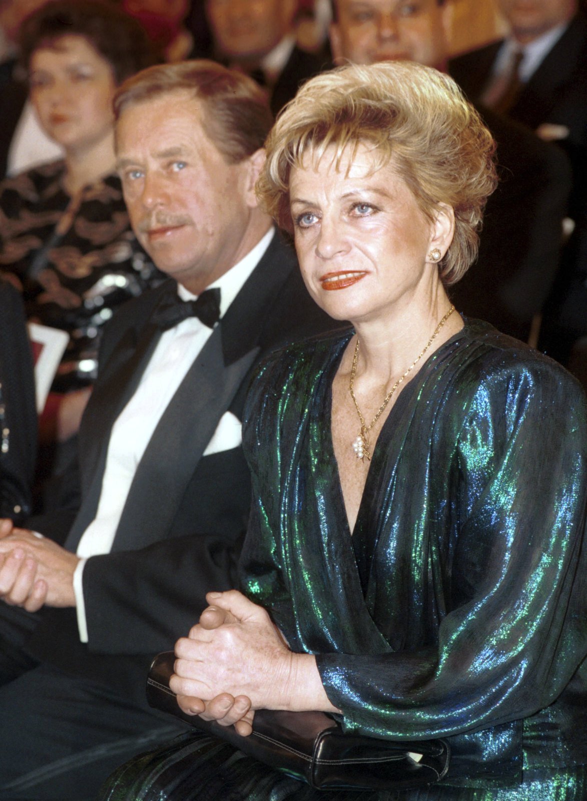 Věra Čáslavská a Václav Havel v roce 1980.