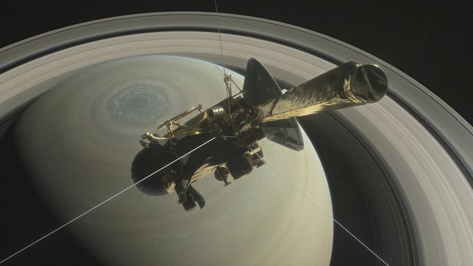 Sondu Cassini, která vyrazila k Saturnu, čeká řízený zánik