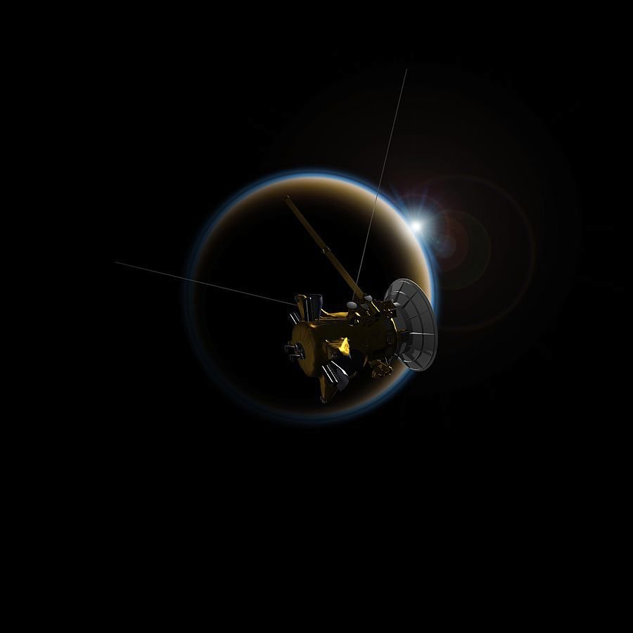 Sonda Cassini míjí Titan