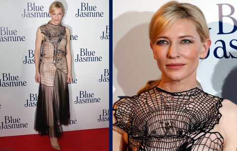 Tak tohle nevyšlo! Oscarová Cate Blanchett (44) se oblékla do pavučiny