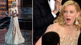 Oh my God! Cate Blanchett právě získala Oscara! Jak se tvářila?