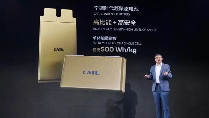 Společnost CATL představuje novou baterii.