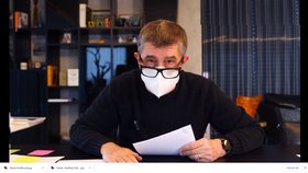 Premiér Andreje Babiš ve svém pravidelném nedělním hlášení "Čau lidi" (17. 1. 2021)