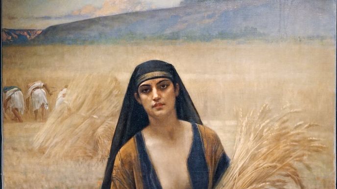 Alexandre Cabanel: Rút sbírající klasy na Bóazově poli Alexandre Cabanel: Rút sbírající klasy na Bóazově poli