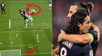 VIDEO: Patička Zlatana, dechberoucí sólo Cavaniho. Který gól je hezčí?