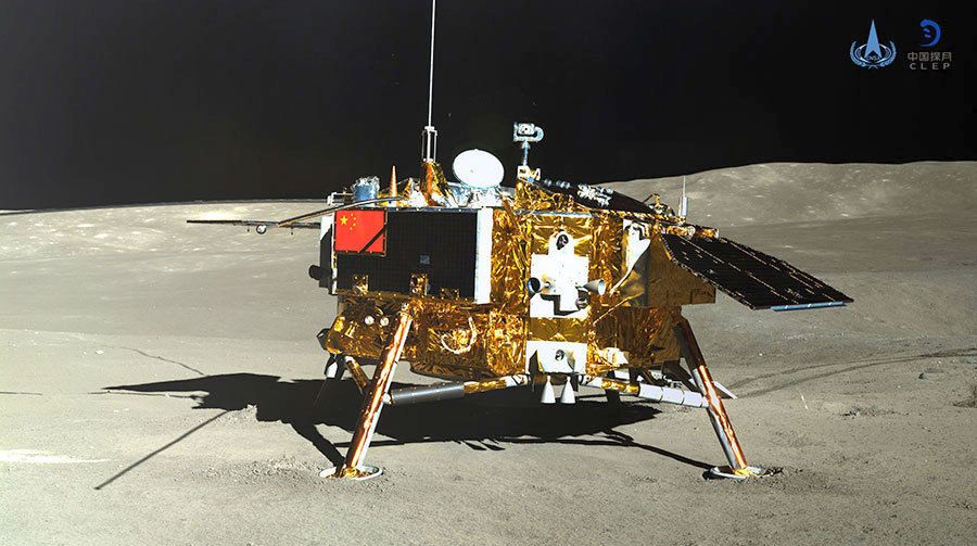 Čínská sonda Čchang-e 4 na odvrácené straně Měsíce