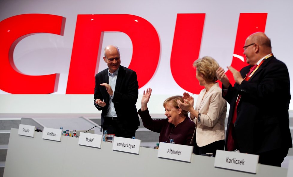 Sjezd německé vládní strany CDU v Lipsku (21. 11. 2019)