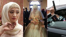 Velká čečenská svatba: Smutná a plakající nevěsta i zakázaná střelba