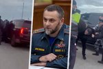 Video údajně zobrazuje čečenského ministra Cakajeva, kterak opilý vzdoruje policistům.