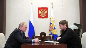 Vladimir Putin a Ramzan Kadyrov v Moskvě, 2018.