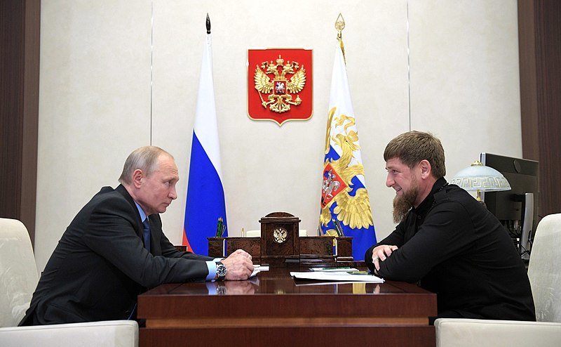 Vladimir Putin a Ramzan Kadyrov v Moskvě, 2018.